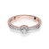 Pierścionek z różowego złota z brylantami 0.09ct BD91/R