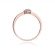 Pierścionek z różowego złota z brylantami 0.09ct BD91/R
