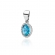 Złota zawieszka z topazem 1,70ct ZBD080T