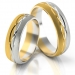 Obrączki ślubne złote AS205 (kolor złota: biały / żółty)