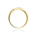 Złoty pierścionek zaręczynowy z brylantami 0.02ct BD118
