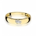 Złoty pierścionek zaręczynowy z brylantami 0.02ct BD189