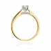 Złoty pierścionek zaręczynowy z brylantami 0.30ct BD341