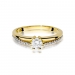 Złoty pierścionek zaręczynowy z brylantami 0.40ct BD355