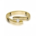 Złoty pierścionek zaręczynowy z brylantem 0.09ct BD373
